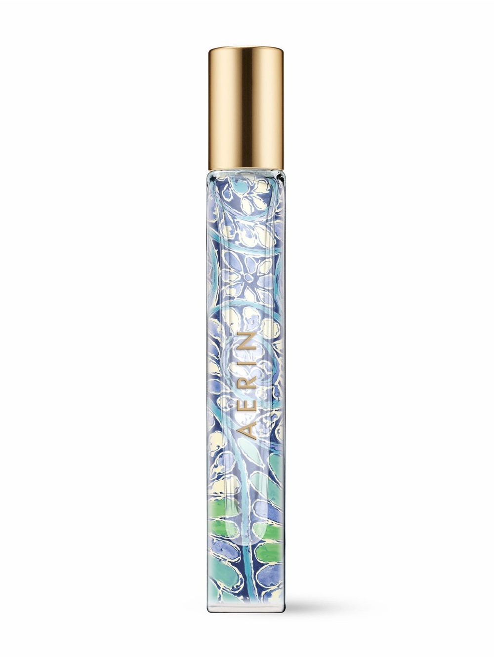 AERIN Travel Spray Rollerball - Blue Floral Glass Bottle 7ml